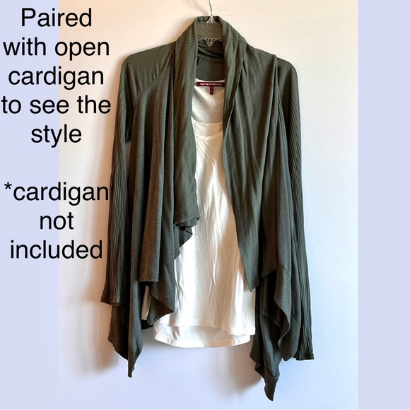 BNWOT COMPTOIR DES COTONNIERES SILK BLEND WHITE FLOWY TANK - Picture 4 of 7